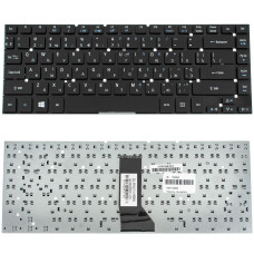 Клавіатура для ноутбуків Acer Aspire 3830/4830 та TravelMate 3830/4755/4830 — українська розкладка, чорна, без рамки, для Windows 7