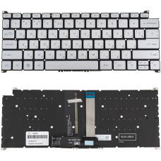 Клавиатура для ноутбука ACER (SF314-44, SF314-71) rus, silver, без фрейма, подсветка клавиш