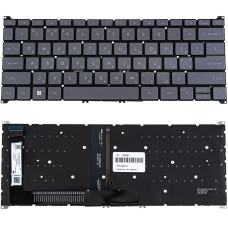 Клавиатура для ноутбука ACER (AS: A314-36, A314-42) ukr, dark gray, без фрейма, подсветка клавиш