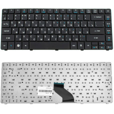 Клавіатура для ноутбуків Acer AS 3750, 4535, 4736, 4935 / TL 3410, 3810, 4410, 4810 / EM D440, D442, D528, D640, D730 — чорна, RU-розкладка