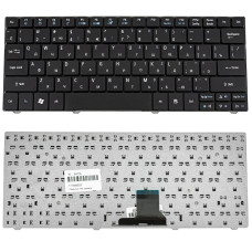 Клавіатура для ноутбуків Acer Aspire 1420, 1810, 1820 / Acer One 715, 721, 722, 751, 752, 753 / Ferrari One 200 — розкладка RU, чорна