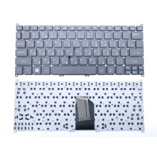 Клавіатура для ACER Aspire S3, S5, ONE 756, 725, v5-121, V5-123, V5-131, V5-171 TravelMate B1 (RU Gray) OEM
