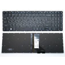 Клавиатура для ACER Aspire E5-522G, E5-552, E5-552G, E5-772, V3-574G, F5-572G (RU Black без рамки с подсветкой)