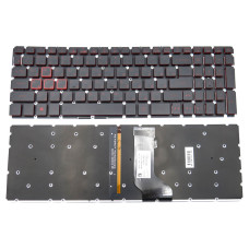 Клавіатура для ACER Nitro 5 AN515-41, AN515-42, AN515-51, AN515-52, AN515-53 ( RU Black, RED leter з підсвіткою)