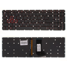 Клавиатура для ноутбука ACER (Nitro: AN515-41) rus, black, без фрейма, подсветка клавиш