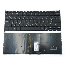 Клавіатура для ACER Swift SF114-34, SF314-41, SF314-52, SF314-53, SF314-54, SF314-55, SF314-56, SF514-51 версія 1 (RU Black з підсвіткою)