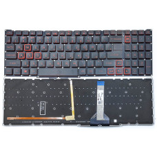 Клавиатура для ACER Nitro 5 AN515-45 (RU Black без рамки с подсветкой) оригинал