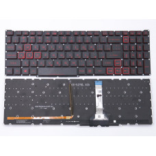 Клавиатура для ACER Nitro 5 AN515-56-51S4 AN515-56-78ZV AN515-57-56Z1 AN515-57-79TD (RU Black без рамки с Red подсветкой). оригинал