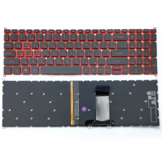 Клавиатура для ACER Spin 5 SP515-51N GN Nitro NP515-51 N17W1 (RU Black с RED подсветкой)