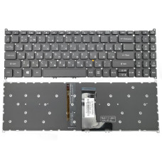 Клавіатура для ACER Aspire A515-53, A515-52, A515-54, A515-55, A515-56, A515-44, A515-45, A515-46, A315-42, A315-55 RU Black без рамки з підсвіткою). оригінал