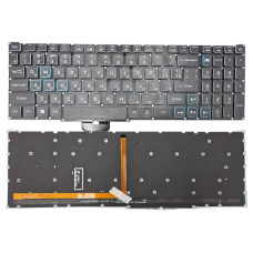 Клавіатура для ACER Predator Helios PH315-52 PH317-53 PH317-54 N20C3 N18I2 PH517 PT315 PT515-51 52 (RU Black з RGB підсвіткою) Оригінал. шлейф широкий