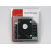 Кишеня SATA 12.7mm для SSD 2.5". оптібей (optibay), Second HDD, caddy адаптер для встановлення жорсткого диску у відсік DVD-RW приводу