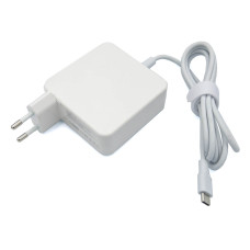 Блок живлення Type-C 65W для Apple, Asus, Acer, HP, Dell, Lenovo, Samsung, Xiaomi. квадратний білий