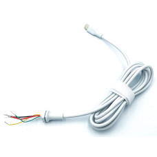 DC кабель (Type-C, USB-C) для блоку живлення (30W, 45W, 65W, 87W, 90W) 5-проводів, 1.2m White. від блока живлення до ноутбука