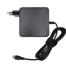 Блок живлення Type-C 90W для Apple, Asus, Acer, HP, Dell, Lenovo, Samsung, Xiaomi. квадратний чорний