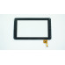 Тачскрин (сенсорное стекло) для FPC-TPC070072(DR1334)-00, 7",  внешний размер 186*111мм, рабочая часть 154*86мм, 12 рin, черный