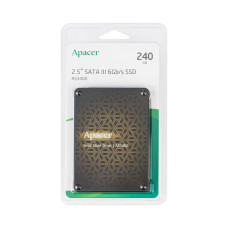 Жесткий диск 2.5" SSD  240Gb Apacer AS340X Series, AP240GAS340XC-1, TLC, SATA-III 6Gb/s, зап/чт. - 520/550мб/с