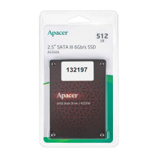 Жесткий диск 2.5" SSD  512Gb Apacer AS350X Panther Series, AP512GAS350XR-1, TLC, SATA-III 6Gb/s, зап/чт. - 540/560мб/с