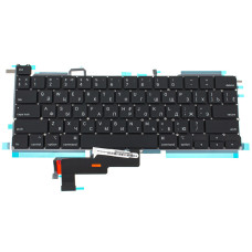 Клавиатура для ноутбука APPLE (MacBook Pro: A2289 (2020-2021)) rus, black, подсветка клавиш, SMALL Enter (ОРИГИНАЛ)