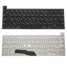Клавиатура для ноутбука APPLE (MacBook Pro: A2251 (2020)) rus, black, SMALL Enter (ОРИГИНАЛ)