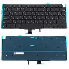 Клавиатура для ноутбука APPLE (MacBook Air: A2337 (2020-2021)) rus, black, подсветка клавиш, SMALL Enter (ОРИГИНАЛ)