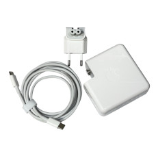 Зарядний блок живлення для ноутбука Apple 87W (20.2V 4.3A) USB‑C, квадратний, з вилкою та кабелем