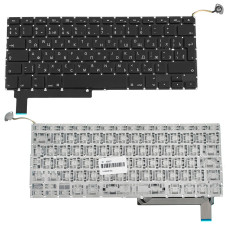 Клавиатура для ноутбука APPLE (MacBook Pro: A1286 (2009-2012)) rus, black, BIG Enter