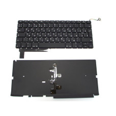 Клавиатура для APPLE MB985 Macbook Pro (RU BLACK с подсветкой клавиш, вертикальный Enter!).