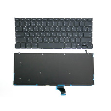 Клавіатура для APPLE A1502 Macbook Pro ME864, ME866, MGX72, MGX92, MF839, MF841, MF843 (2013-2015) (RU, Small Enter з підсвіткою)