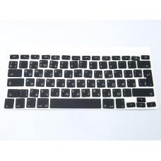 Комплект клавіш для клавіатури MacBook Pro A1425, A1502, A1398 (2012–2015) — чорні, розкладка RU, велика клавіша Enter