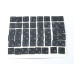 Клавіші клавіатури APPLE A1534 Macbook 12 Retina (2015, 2016) (RU BLACK, Small Enter). комплект кнопок 48 шт