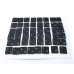 Клавіші клавіатури APPLE A1534 Macbook 12 Retina (2015, 2016) (RU BLACK, Small Enter). комплект кнопок 48 шт