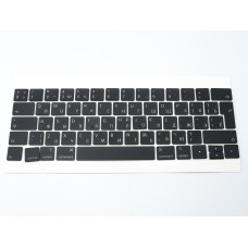 Комплект клавіш для клавіатури Apple A1989 A1990 A2159 MacBook Pro (2018, 2019) — чорні, BIG Enter (RU)