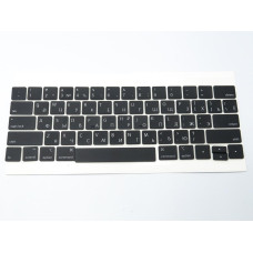 Комплект клавіш для клавіатури Apple MacBook Pro A1989 / A1990 / A2159 (2018–2019), чорні, Small Enter (RU layout)