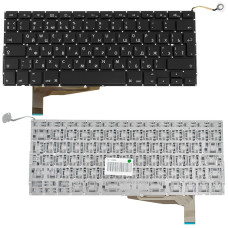 Клавиатура для ноутбука APPLE (MacBook Pro: A1286 (2008)) rus, black, BIG Enter