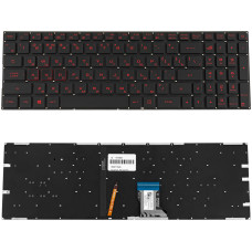 Клавиатура для ноутбука ASUS (GL502VM, GL502VT ) rus, black, без фрейма, подсветка клавиш (ОРИГИНАЛ)