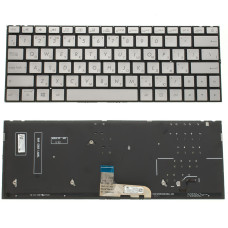 Клавиатура для ноутбука ASUS (UX333 series) rus, silver, без фрейма, подсветка клавиш