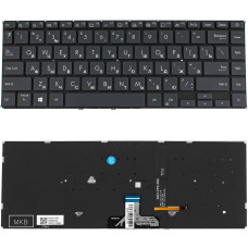 Клавиатура для ноутбука ASUS (X435 series) rus, black, без фрейма, подсветка клавиш