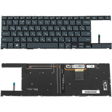 Клавиатура для ноутбука ASUS (UX482 series) rus, black, без фрейма, подсветка клавиш