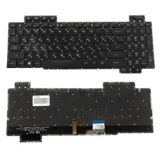 Клавиатура для ноутбука ASUS (GL703GS, GL703GM) rus, black, без фрейма, подсветка клавиш (RGB) (ОРИГИНАЛ)