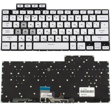 Клавиатура для ноутбука ASUS (FX516 series) rus, white, без фрейма, подсветка клавиш