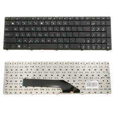 Клавіатура для ноутбуків ASUS K50, K51, K60, K61, K70, F52, P50, X5 — RU-розкладка, чорна, старий дизайн (OEM)