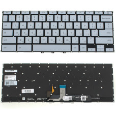 Клавиатура для ноутбука ASUS (CX5400), rus, white, без фрейма, подсветка клавиш