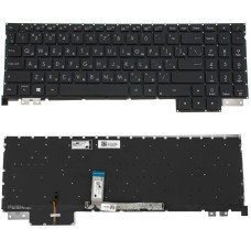 Клавиатура для ноутбука ASUS (H5600 series), rus, black, без фрейма, подсветка клавиш
