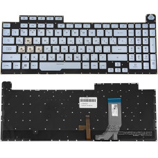Клавиатура для ноутбука ASUS (G713 series 2022 year) rus, silver, без фрейма, подсветка клавиш (RGB 4 Blue)