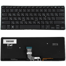Клавиатура для ноутбука ASUS (B1400 series) rus, black, без фрейма, подсветка клавиш