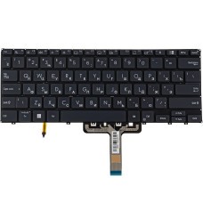 Клавиатура для ноутбука ASUS (B5402 series) rus, black, без фрейма, подсветка клавиш