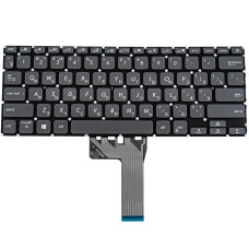 Клавіатура для ноутбуків ASUS X409 Series, RU-розкладка, сіра, без рамки, з підсвіткою клавіш