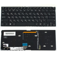 Клавиатура для ноутбука ASUS (UX360UA, UX360UAK ) rus, black, без фрейма, подсветка клавиш