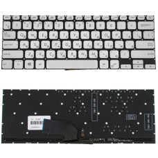 Клавиатура для ноутбука ASUS (X330 series) rus, silver, без фрейма, подсветка клавиш